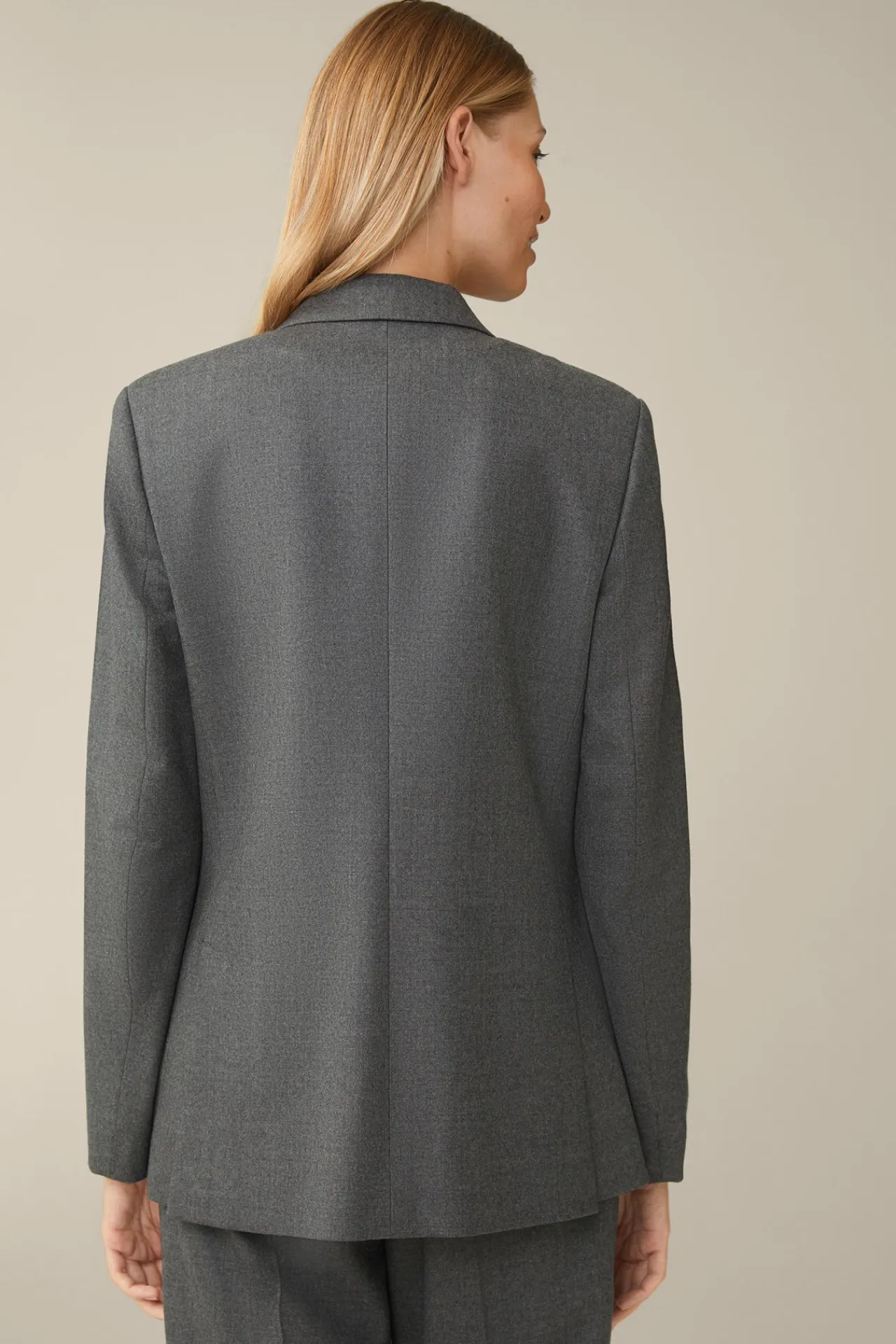 Flanell-Doppelreiher-Blazer In*Windsor Hot