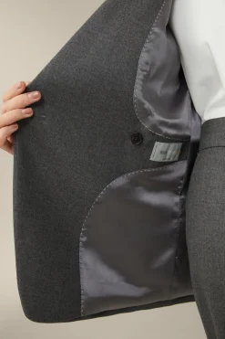 Flanell-Doppelreiher-Blazer In*Windsor Hot