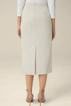 Gabardine-Bleistift-Rock In Midi-Lange In*Windsor Discount