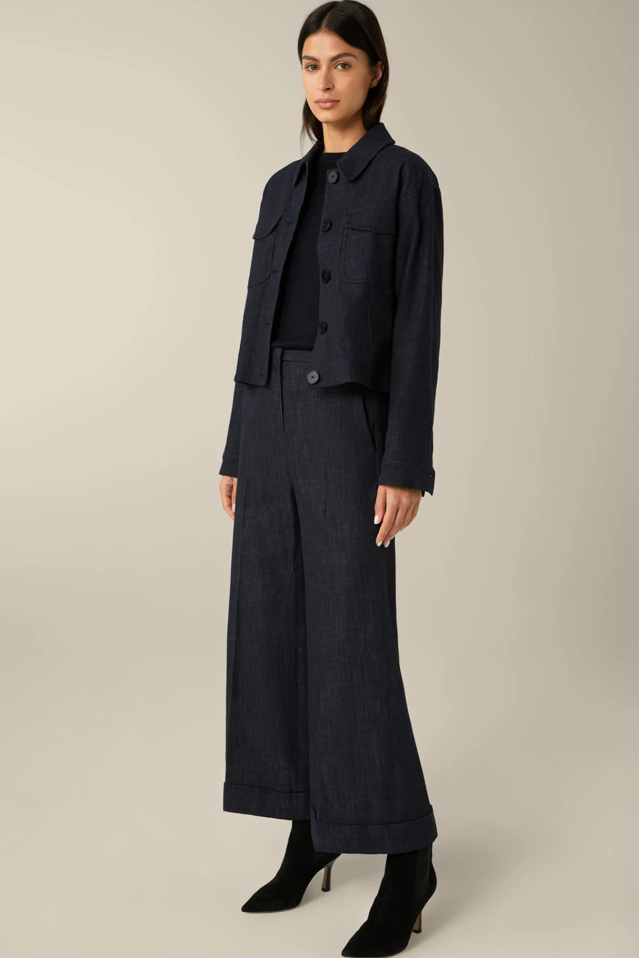 Jeans-Blazer-Jacke In Dark Denim Blue*Windsor Online