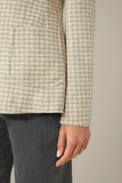 Jersey-Blazer In Beige-Ecru Gemustert*Windsor Online
