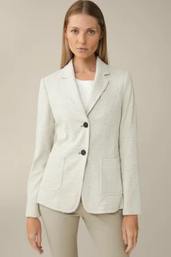 Jersey-Blazer In Beige-Ecru Gemustert*Windsor Best
