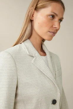 Jersey-Blazer In Beige-Ecru Gemustert*Windsor Best