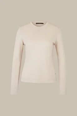 Jersey-Langarm-Shirt Aus Tencel In Hell*Windsor Hot