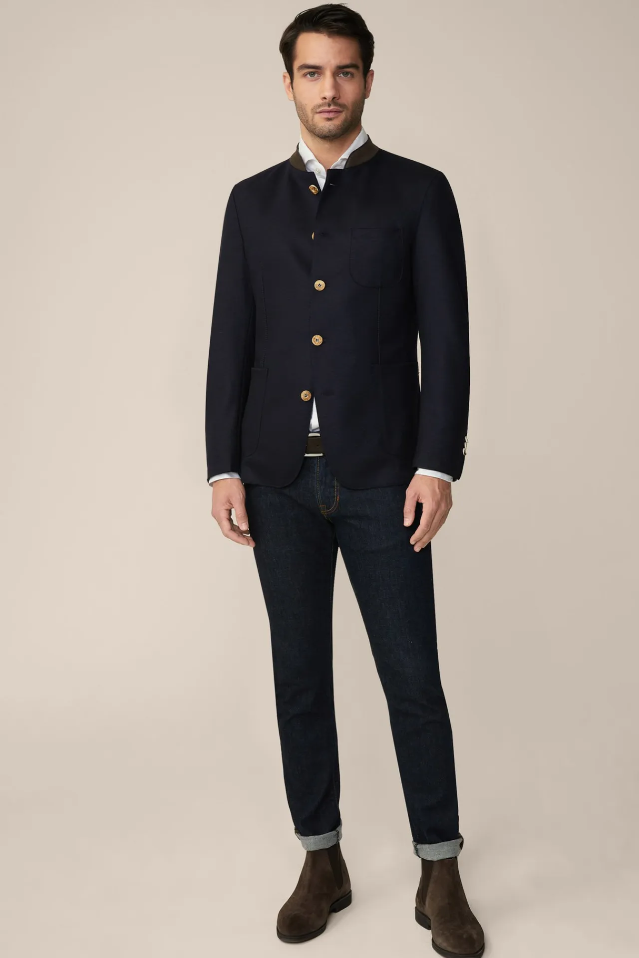 Jersey-Trachten-Janker Giesing In Mit Braun*Windsor Outlet