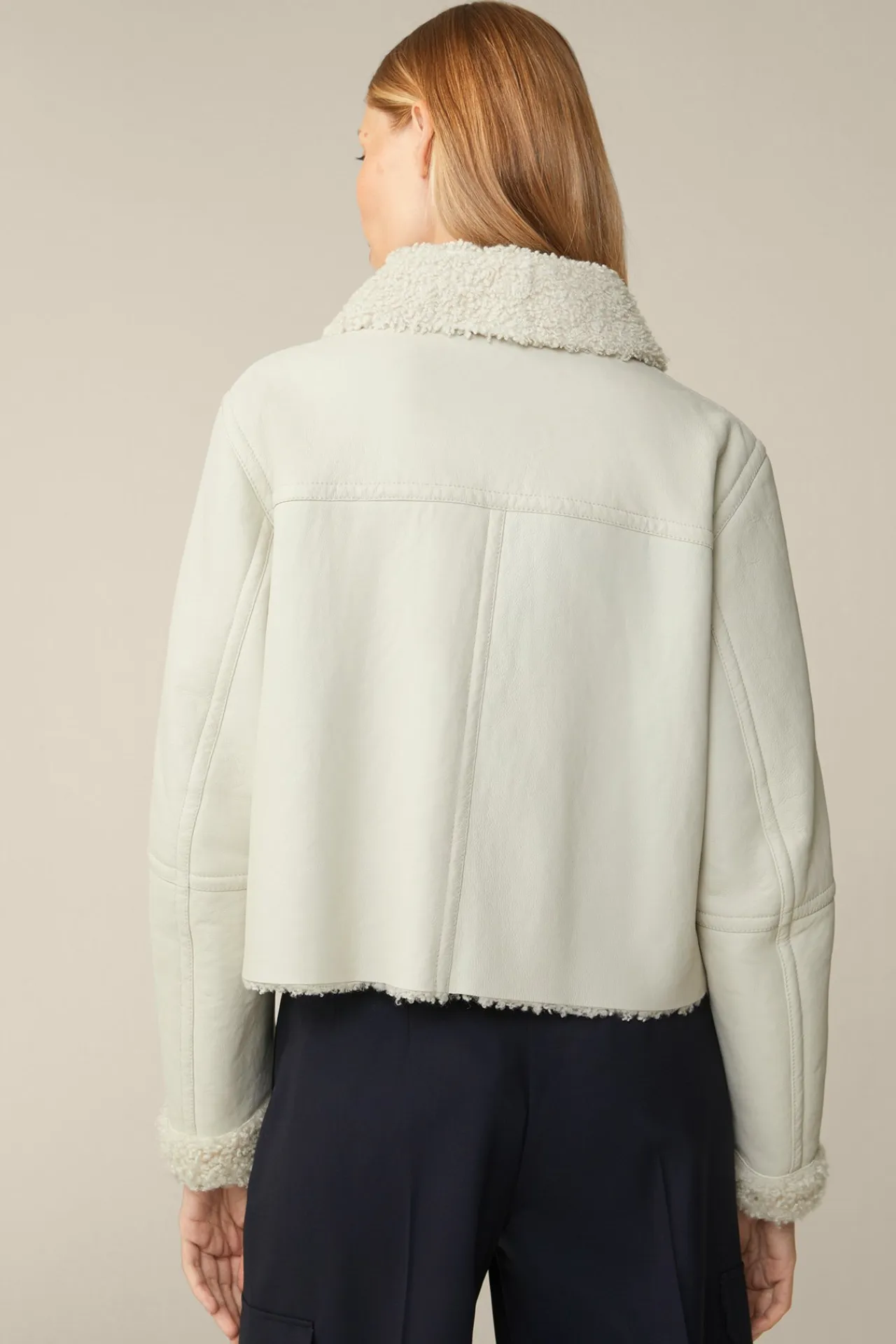 Lammfell-Wende-Biker-Jacke In*Windsor Online