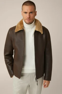 Lamm-Leder-Jacke Mezzano Mit Hemdkragen In*Windsor Best