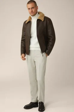 Lamm-Leder-Jacke Mezzano Mit Hemdkragen In*Windsor Best