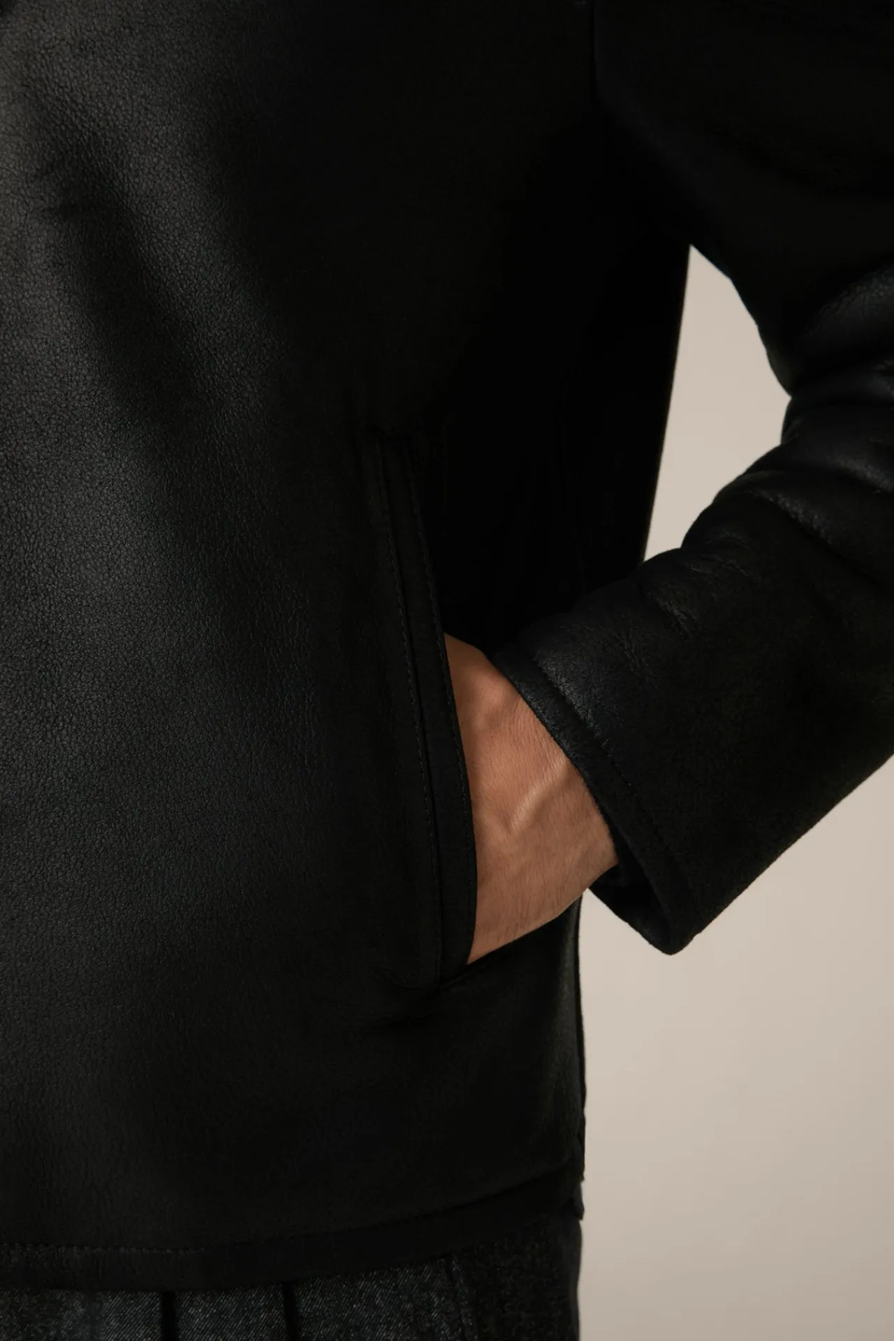 Lamm-Leder-Jacke Mezzano Mit Hemdkragen In*Windsor Best
