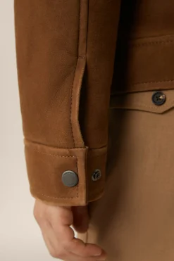 Lamm-Velours-Lederjacke Rapallo Mit Hemdkragen In*Windsor Best