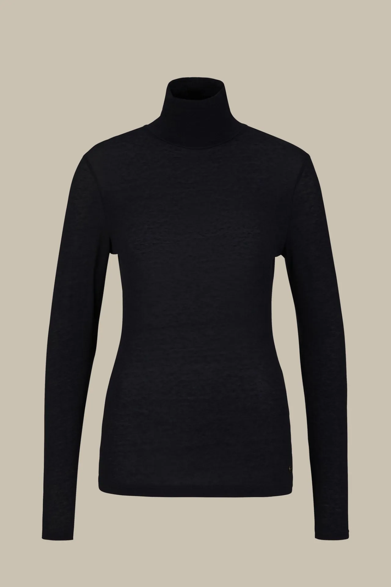 Lyocell-Wool-Rollkragen-Pullover In Dunkelblau*Windsor Clearance
