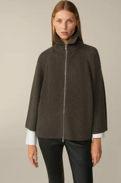 Merino-Strick-Zip-Cardigan In*Windsor Sale