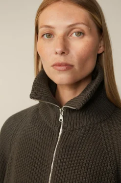 Merino-Strick-Zip-Cardigan In*Windsor Sale