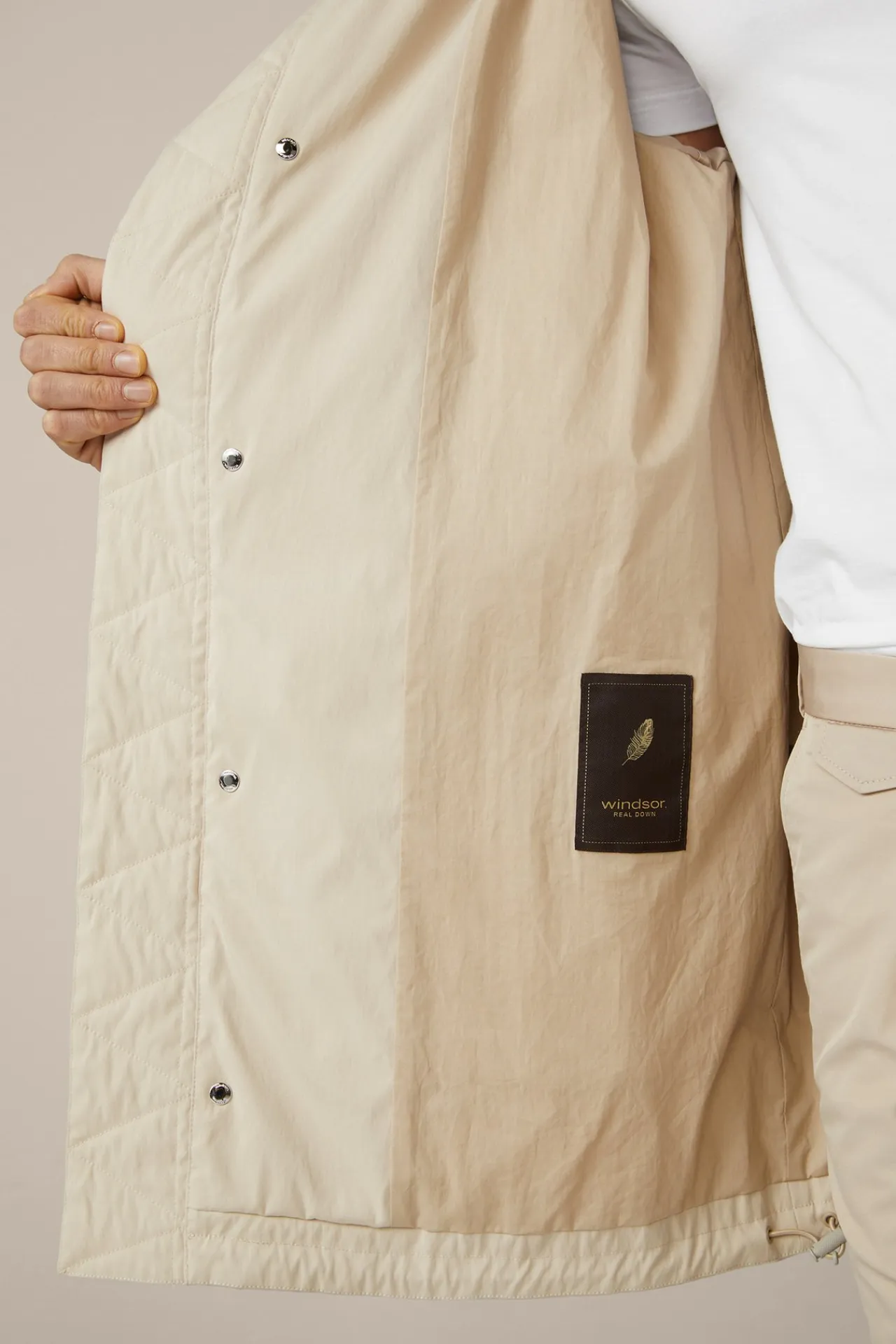 Nylon-Parka Bosa Mit Kapuze In Beige*Windsor Fashion