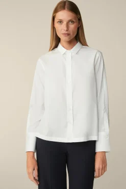 Popeline-Baumwoll-Hemd-Bluse In*Windsor Discount