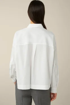 Popeline-Baumwoll-Oversize-Hemd-Bluse In*Windsor Fashion