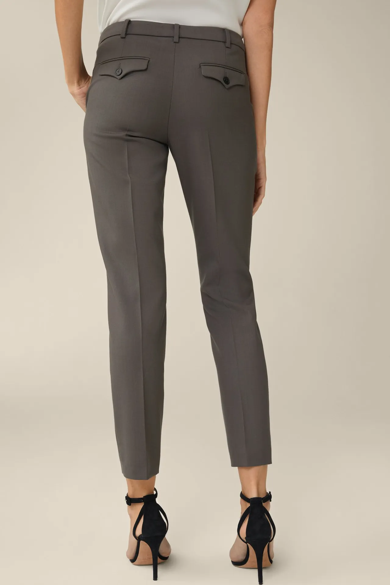 Schurwoll-Anzug-Hose In Taupe*Windsor Fashion