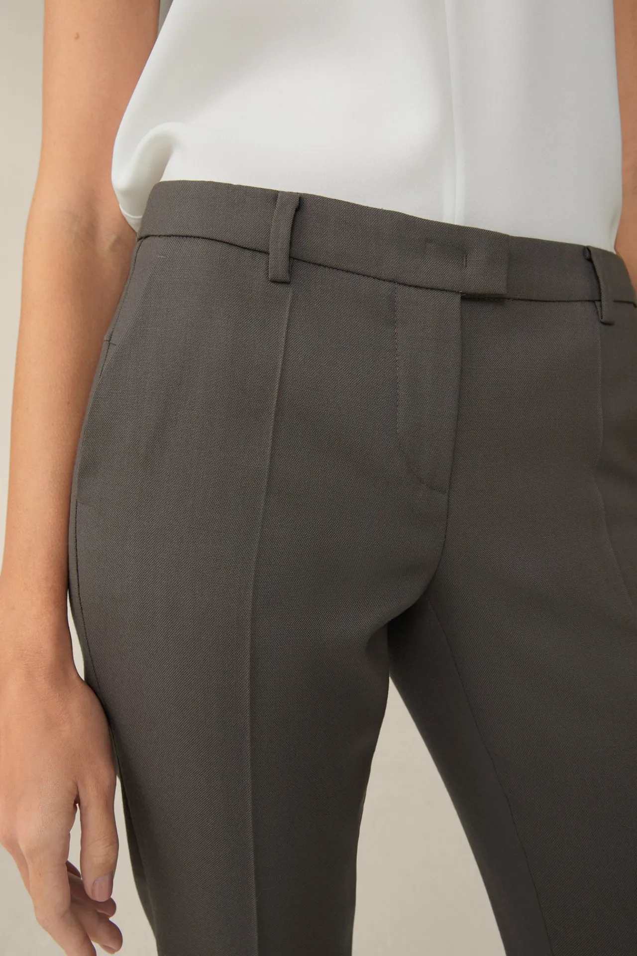 Schurwoll-Anzug-Hose In Taupe*Windsor Fashion