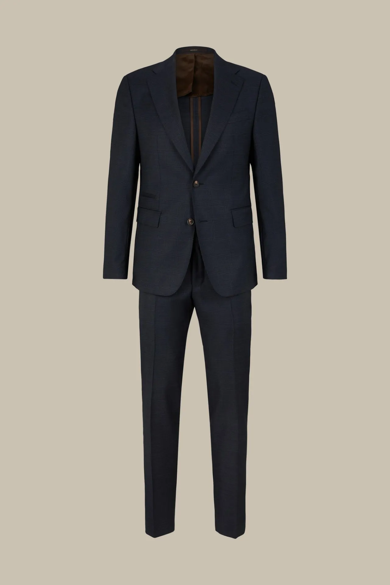 Schurwoll-Anzug Sono Bene Mit Stretch In Gemustert*Windsor New