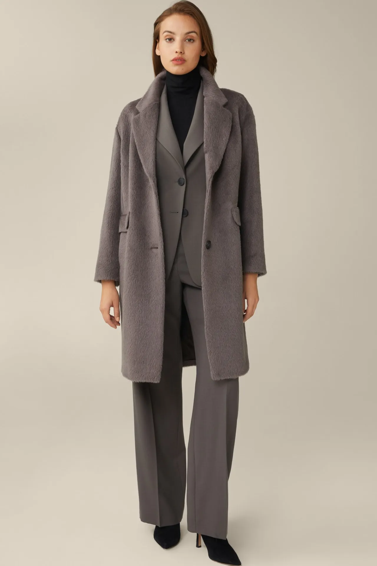 Schurwoll-Blazer In Taupe*Windsor Online