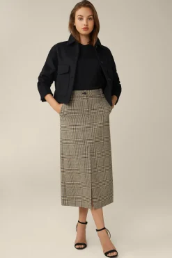 Schurwoll-Bleistift-Midi-Rock In*Windsor Online
