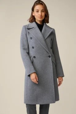 Schurwoll-Caban-Mantel Mit Cashmere In*Windsor Hot