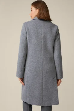 Schurwoll-Caban-Mantel Mit Cashmere In*Windsor Hot