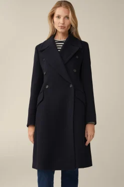 Schurwoll-Caban-Mantel Mit Cashmere In*Windsor Online