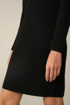 Schurwoll-Cashmeremix-Ripp-Strick-Kleid In*Windsor Clearance