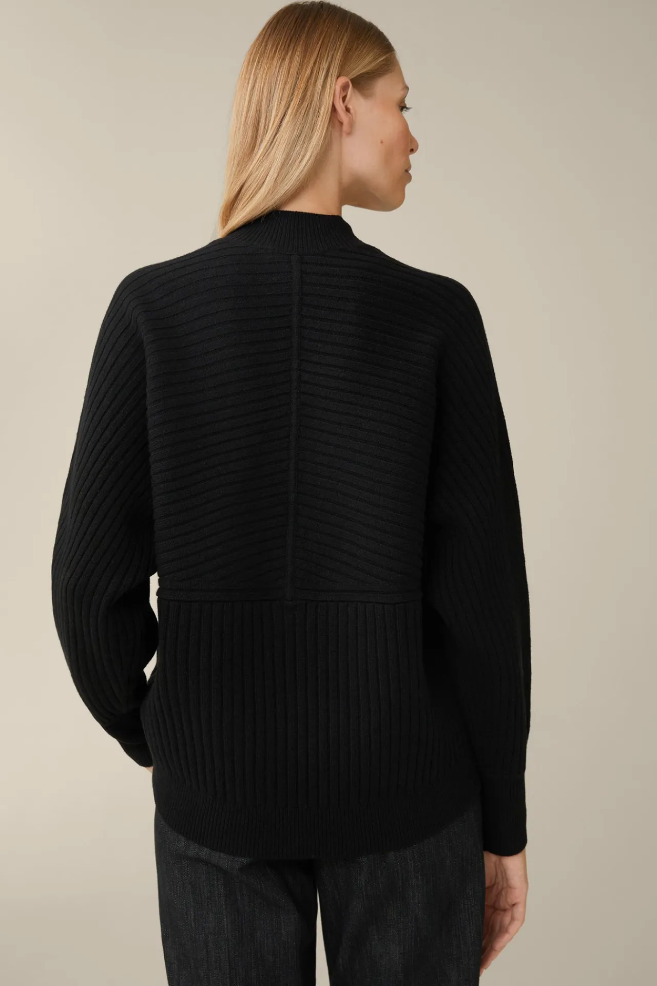 Schurwoll-Cashmeremix-Ripp-Strick-Pullover In*Windsor Sale