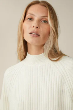 Schurwoll-Cashmeremix-Ripp-Strick-Pullover In*Windsor Fashion