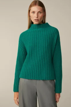 Schurwoll-Cashmeremix-Stehkragen-Pullover In*Windsor Online