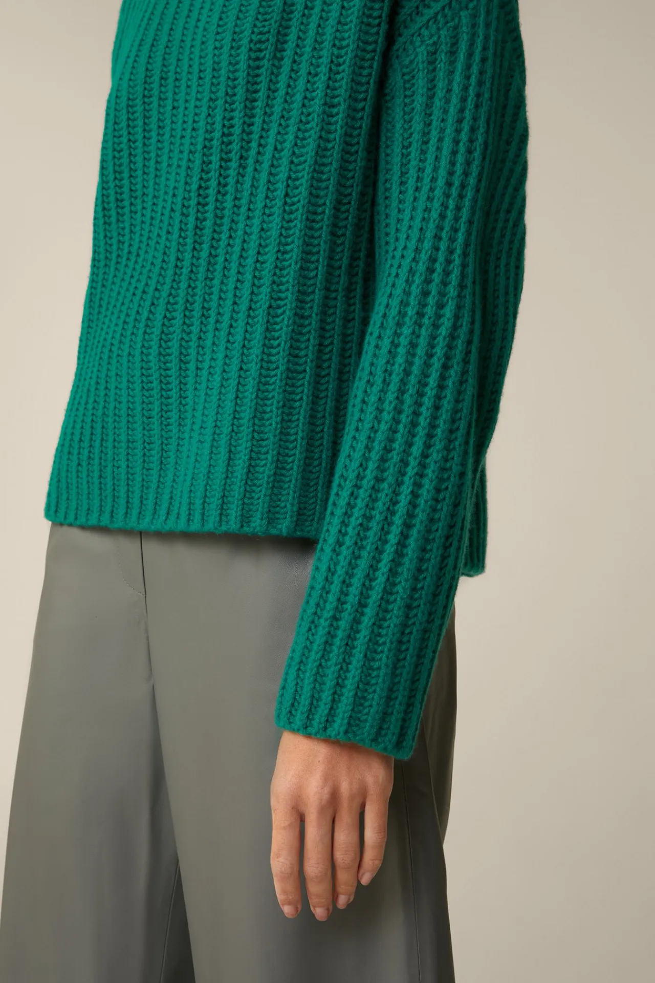 Schurwoll-Cashmeremix-Stehkragen-Pullover In*Windsor Online