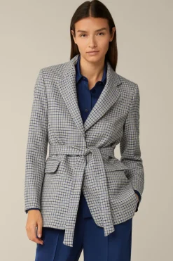 Schurwoll-Long-Blazer Mit Gürtel In*Windsor Best