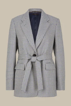 Schurwoll-Long-Blazer Mit Gürtel In*Windsor Best