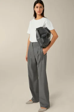 Schurwoll-Marlene-Hose Mit Bundfalte In*Windsor Clearance
