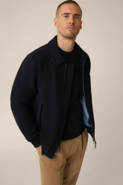Schurwollmix-Blouson Stilo Mit Hemdkragen In*Windsor Hot