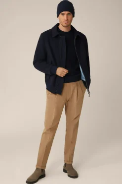 Schurwollmix-Blouson Stilo Mit Hemdkragen In*Windsor Hot