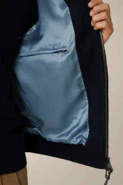 Schurwollmix-Blouson Stilo Mit Hemdkragen In*Windsor Hot