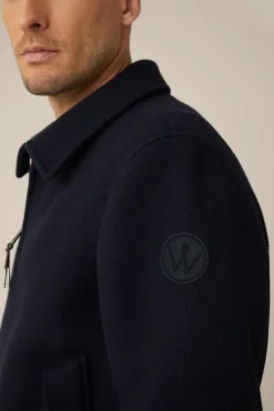 Schurwollmix-Blouson Stilo Mit Hemdkragen In*Windsor Hot