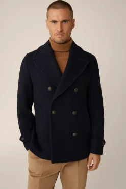 Schurwollmix-Caban-Jacke Cabon Mit Reverskragen In*Windsor Best