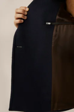 Schurwollmix-Caban-Jacke Cabon Mit Reverskragen In*Windsor Best