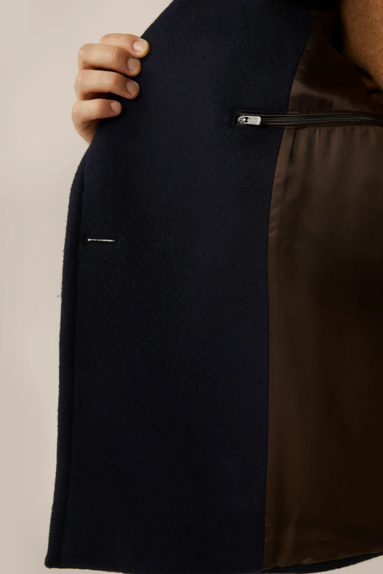 Schurwollmix-Caban-Jacke Cabon Mit Reverskragen In*Windsor Best