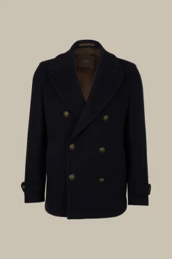 Schurwollmix-Caban-Jacke Cabon Mit Reverskragen In*Windsor Best