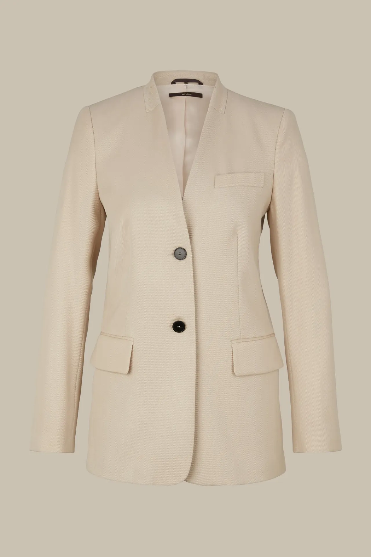 Schurwollmix-Twill-Long-Blazer In*Windsor Online