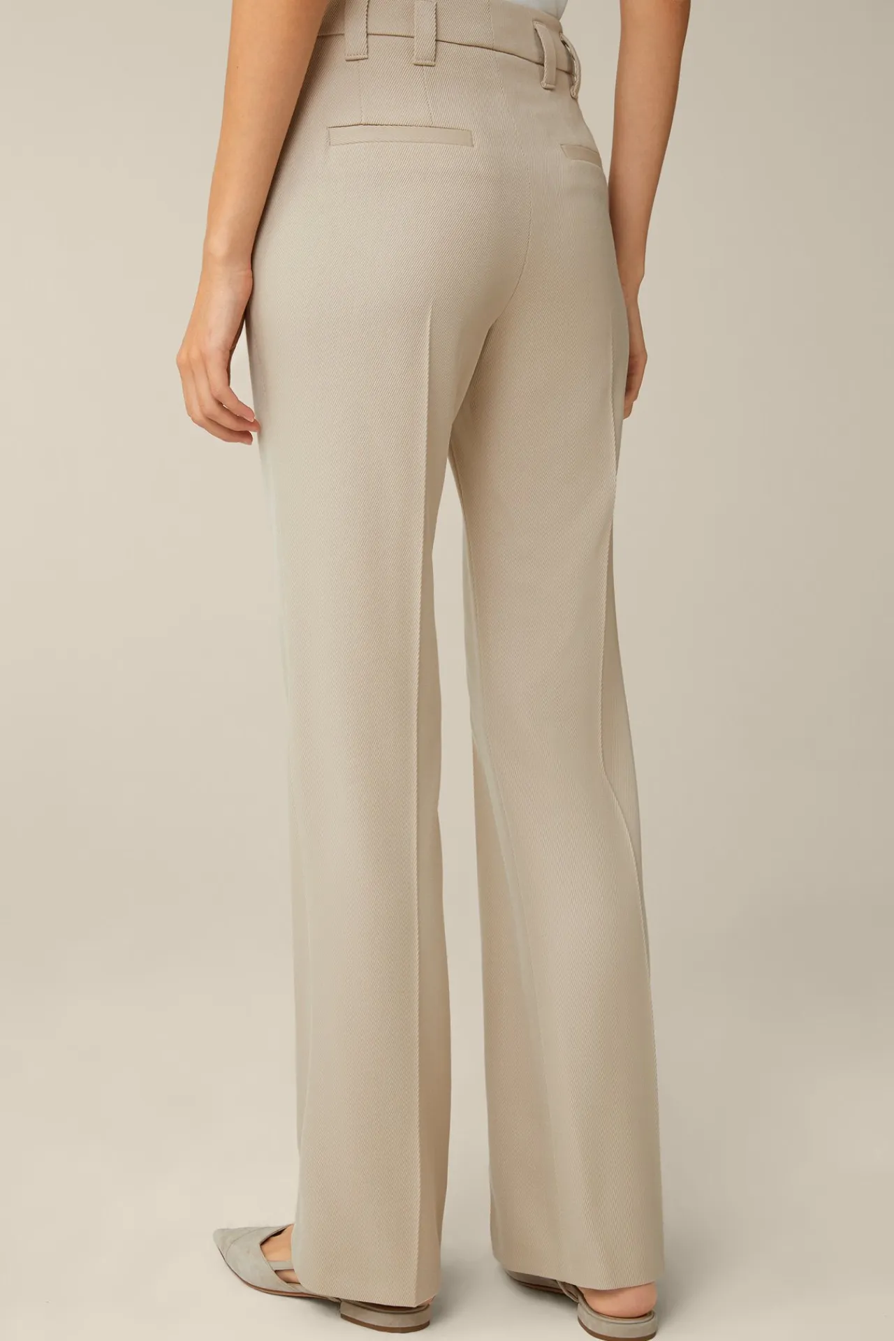 Schurwollmix-Twill-Marlene-Hose In*Windsor Outlet