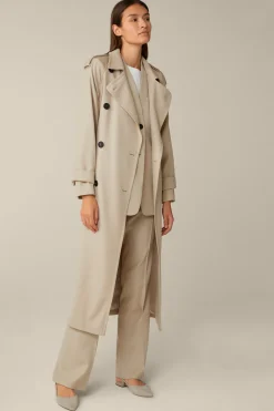 Schurwollmix-Twill-Trenchcoat In*Windsor Outlet