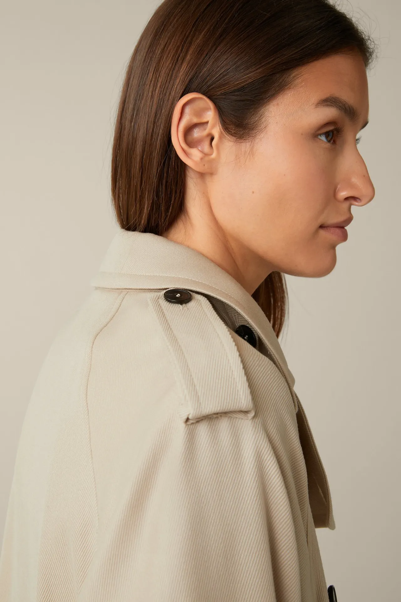 Schurwollmix-Twill-Trenchcoat In*Windsor Outlet