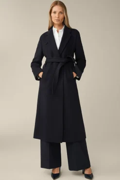 Schurwoll-Roben-Mantel Mit Cashmere In*Windsor Clearance