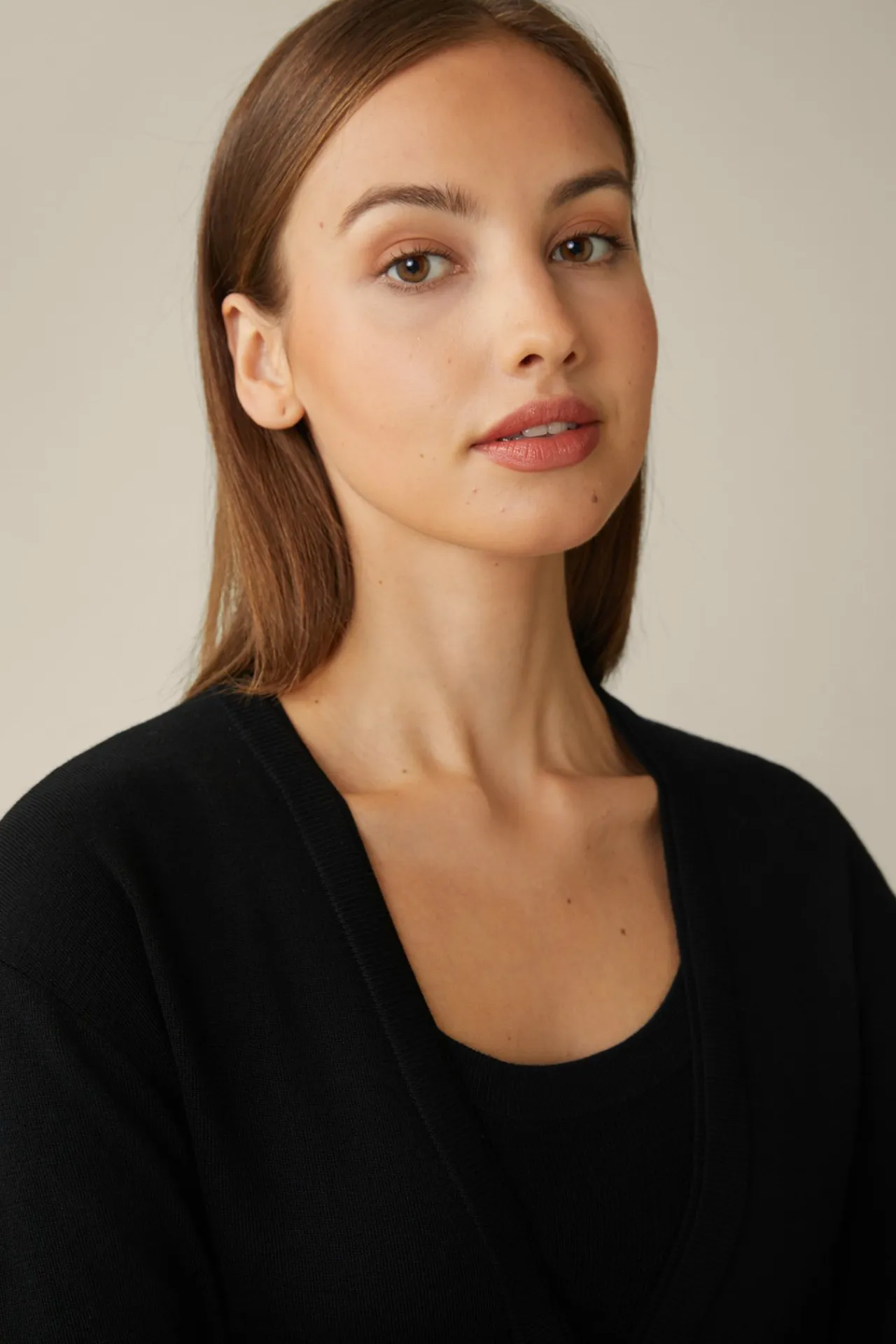 Schurwoll-Seidenmix-Cardigan In*Windsor Outlet